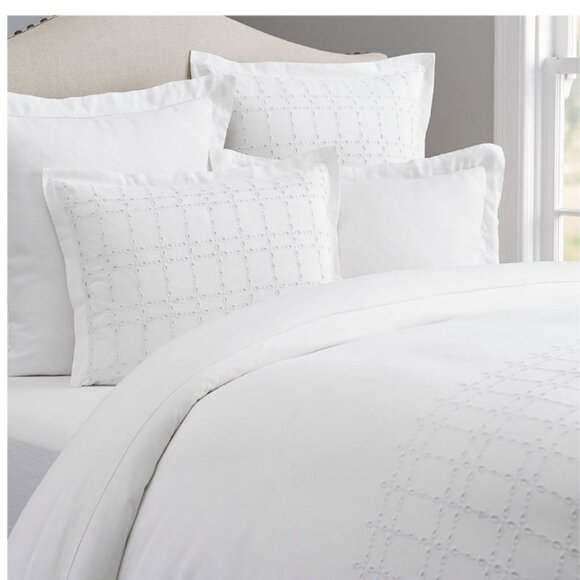 Pottery Barn White Duvet Cover